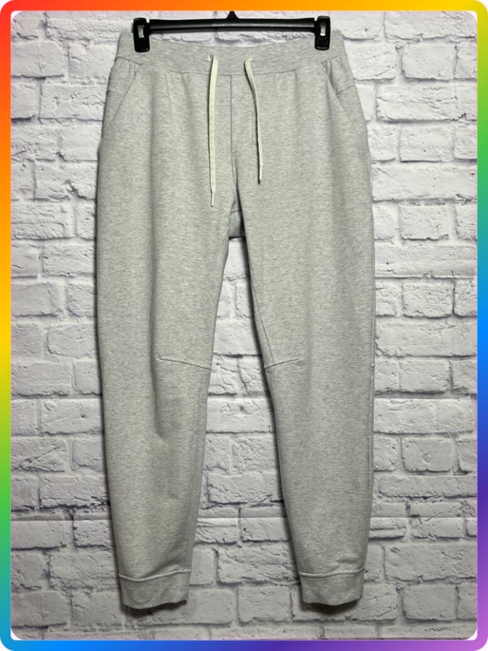 Lululemon City Sweat Jogger MENS L Gray Stretch Sweatpants Pockets